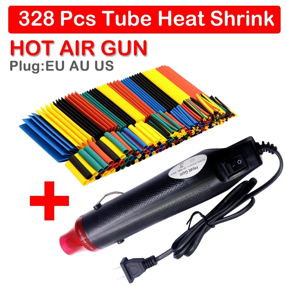 Hot Air Heat Gun 300W Electric Power Temperature Blower Mini Tool Kit for DIY Shrink Tubing Soldering Wrap Plastic Rubber Stamp 110v 220v 300w heat gun hot air gun electric soldering wrap blower heater for heating shrink sheet film tube diy tool