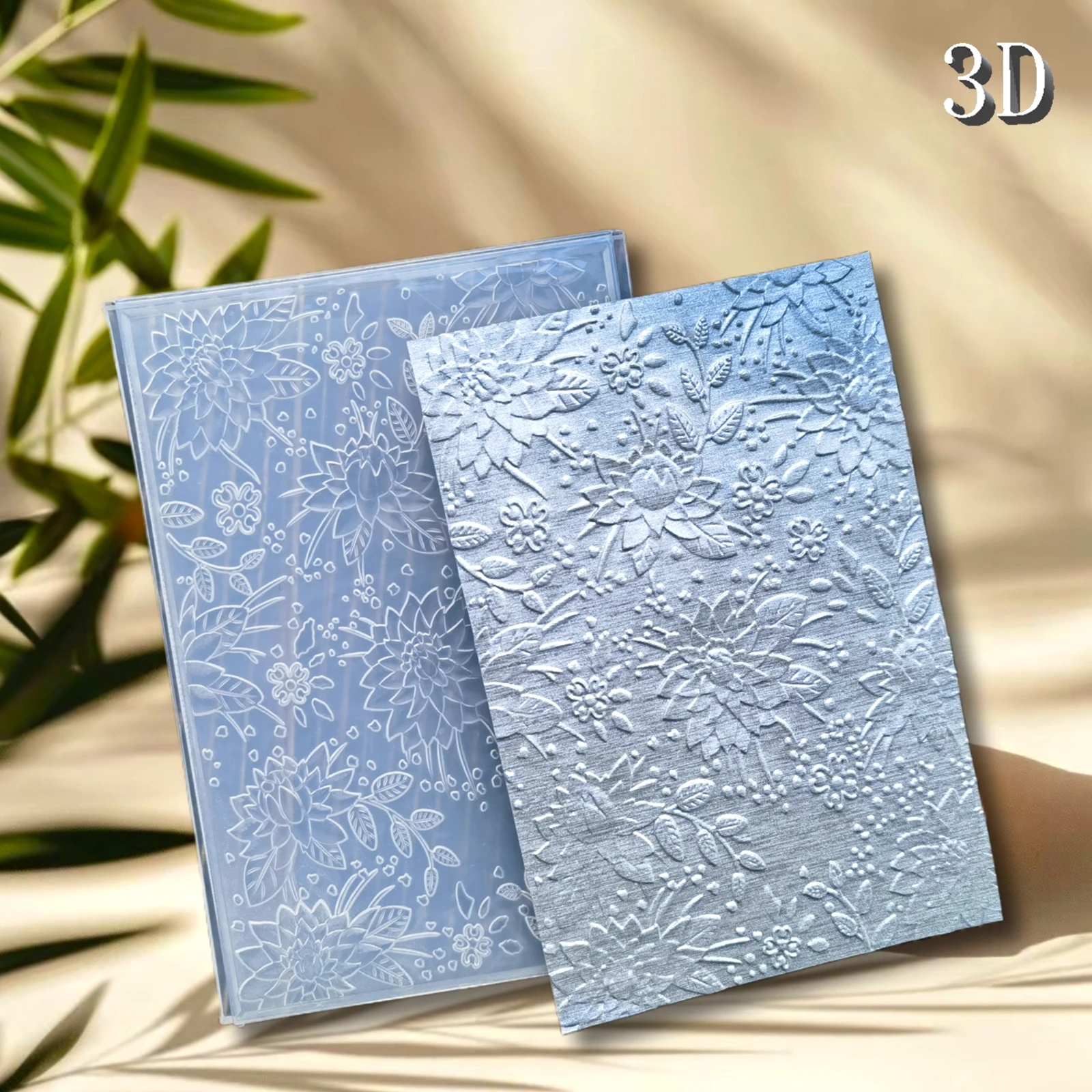 절묘한 3D 꽃 장식 엠보싱 폴더 질감 패턴 배경 DIY 스크랩북 수공예 재료, 엠보싱에 사용됨
