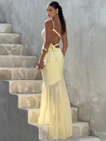 שמלת מקסי סקסית עם כתף אחת וגב חשוף לנשים, עיצוב פאצ'וורק, ללא שרוולים, צמודה לגוף, מתאימה למועדון ולמסיבות 3