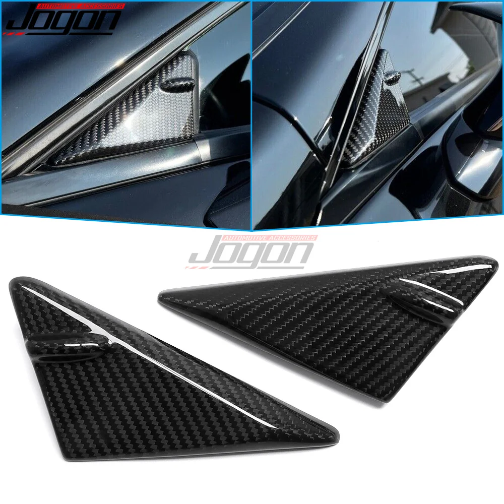 

Carbon Fiber Car Exterior Front Window Side Triangle Cover Trim Accessories For Lexus RC200 200t 300 350 RC F SPORT 2014-2020