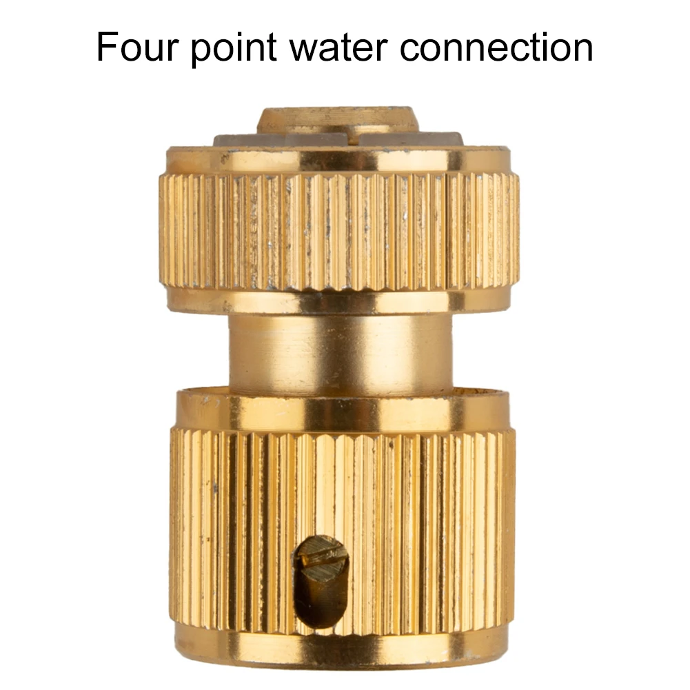 

1/2inch Garden Brass Hose Quick Connector Nipple Water Stop Coupler For Garden Standardized Garden Hose Swivel Coupling Systems