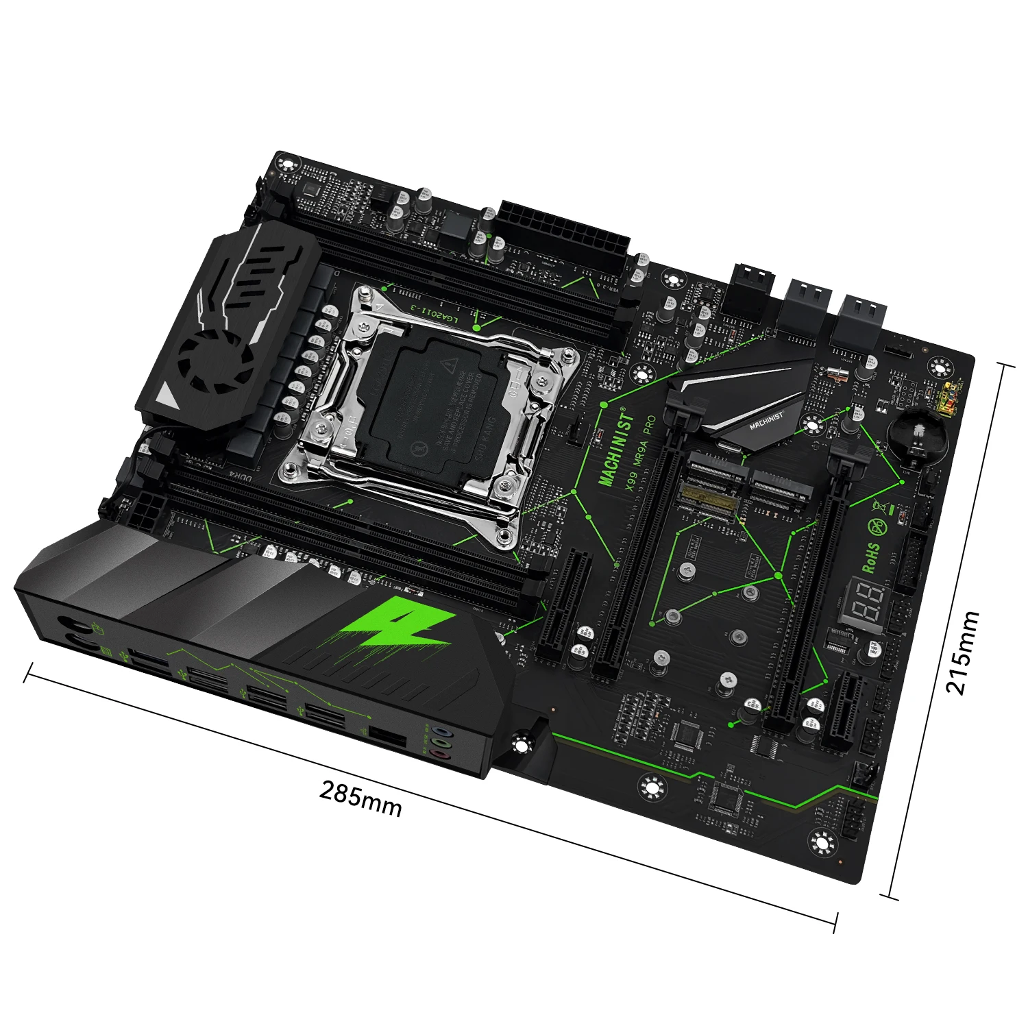 Mecinista x99 tpm2.0 placa-mãe opcional xeon e5 2666 v3 cpu e ddr4