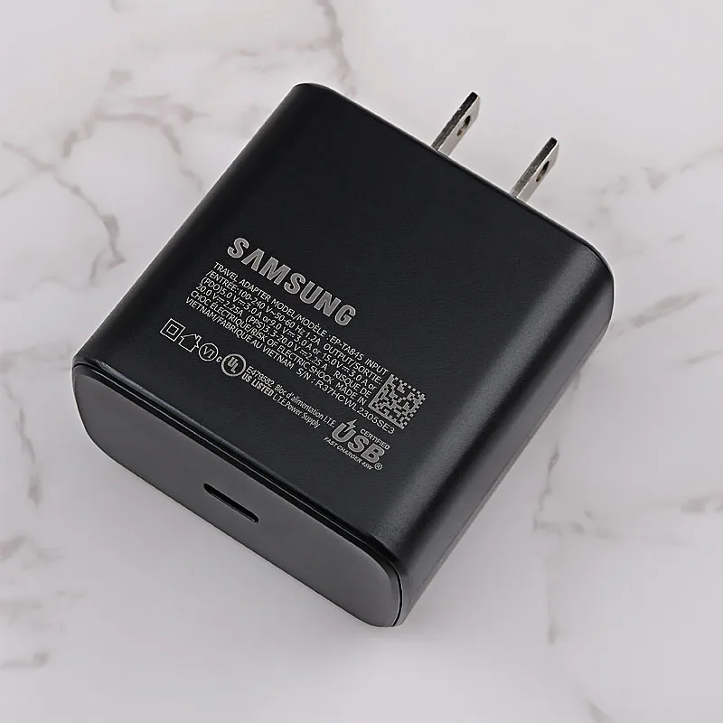 Original Samsung Fast Charger 45W Fast Type C Adapter Cable for Samsung GALAXY Note 10 20 S20 Plus S20 Ultra S21 A71 A80 A91 quick charge 2.0 Chargers