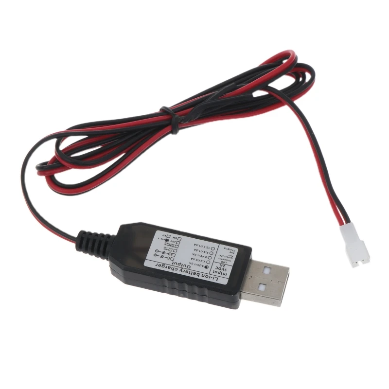 

100cm Universal USB 5V 2A to 4.2V 1A PH2.0 2Pin Cable for 3.7V Lithium Rechargeable Battery Pack and more