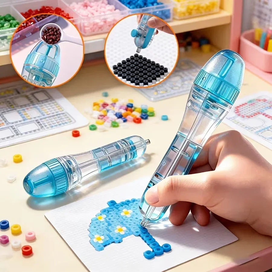 DIY 비즈 장식 젤 펜, 2.6mm 3D 픽셀 비즈 DIY 수제 비즈 펜 |   창의적인 퍼즐 비드 펜, 인체공학적으로 편안한 FX5770