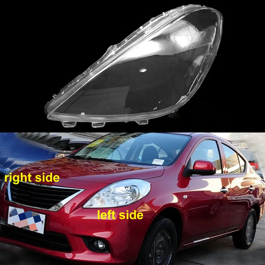 For Nissan Sunny 2011 2012 2013 Headlamp Cover Lampshade Lamp Shade Headlight Shell Lens Plexiglass Replace Original | Автомобили и