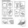 [ With 2 Basketballs + Inflatable Pump] Portable Storage Bag Hang a wall-mounted basketball board for repeated shooting training 2