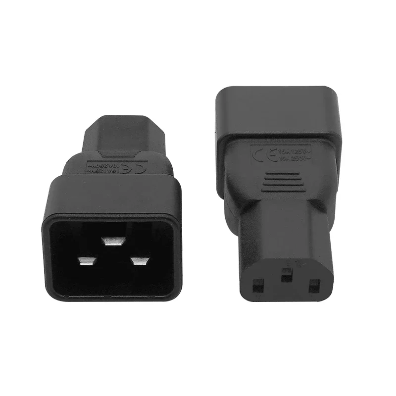 1pcs PDU PSU USP Power adapters, IEC C20 male to C13 adapter, IEC C13 to C20 adapter Computer server power conversion adapter