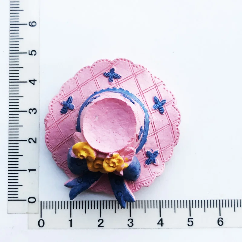 

Maldives style hat design Fridge magnet gift resin decoration message stickers travel souvenirs