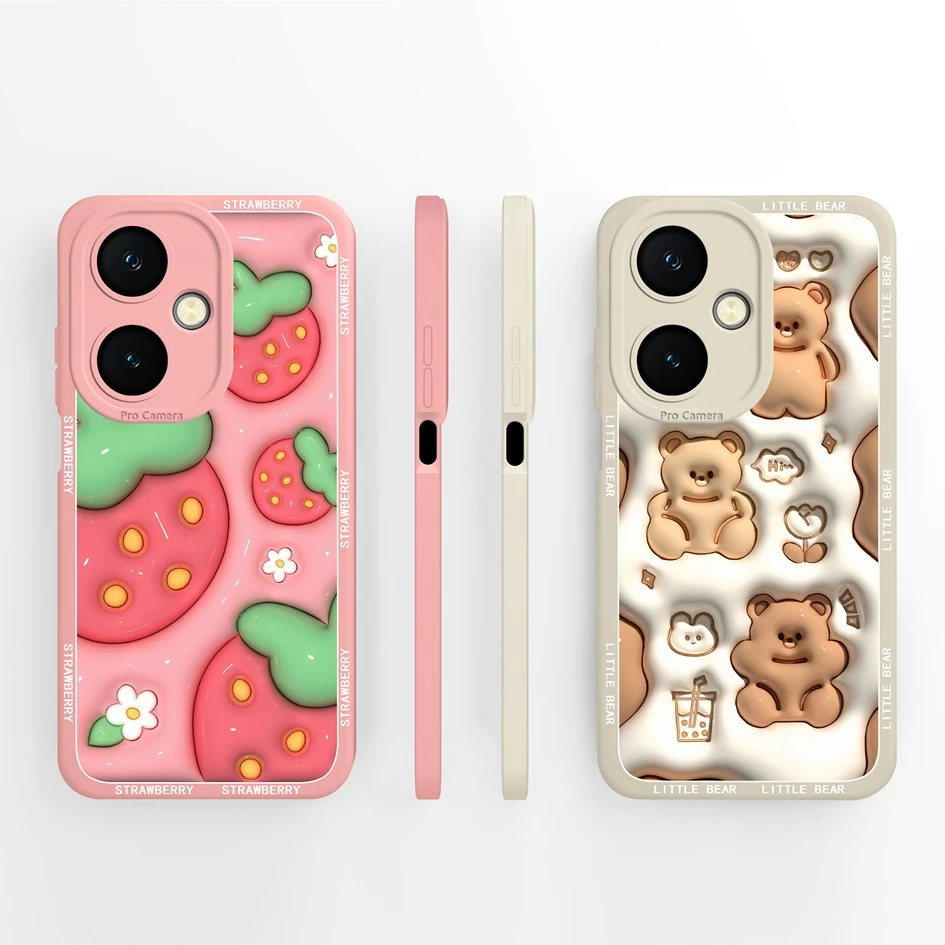 Pretty Butterfly Flower Pattern Liquid Silicone Shockproof Smartphone Case