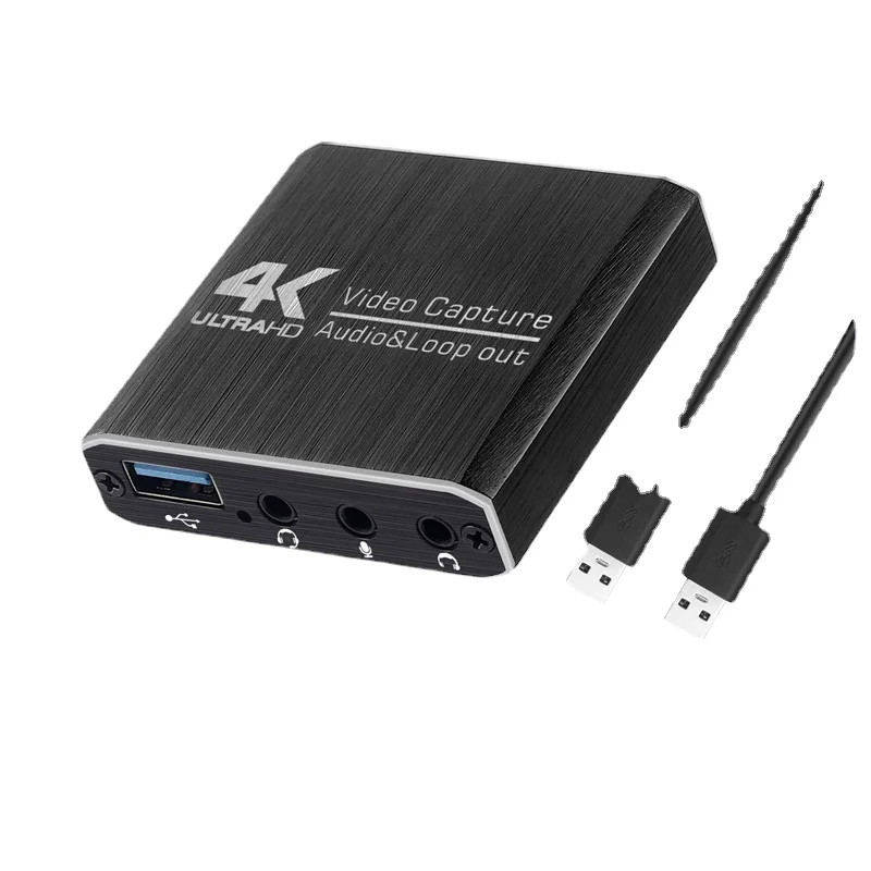 

Карта захвата HDMI-USB HD-устройство захвата видео для записи аудио/видео, коробка захвата видео в реальном времени для игр OBS с выходом