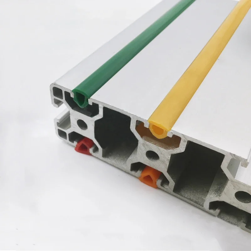 Door Seal Strip Sealing Strip Tape Window Seal Strip Sealing Tape Rubber Seal Strip Silicone Seal Strip Sealing Strip Rubber Gasket Panel 10Meters 20/30/40/50 Series 6mm/8mm/10mm Flat seal for Aluminum profile Soft Slot Cover/Panel Holder C-Beam machine