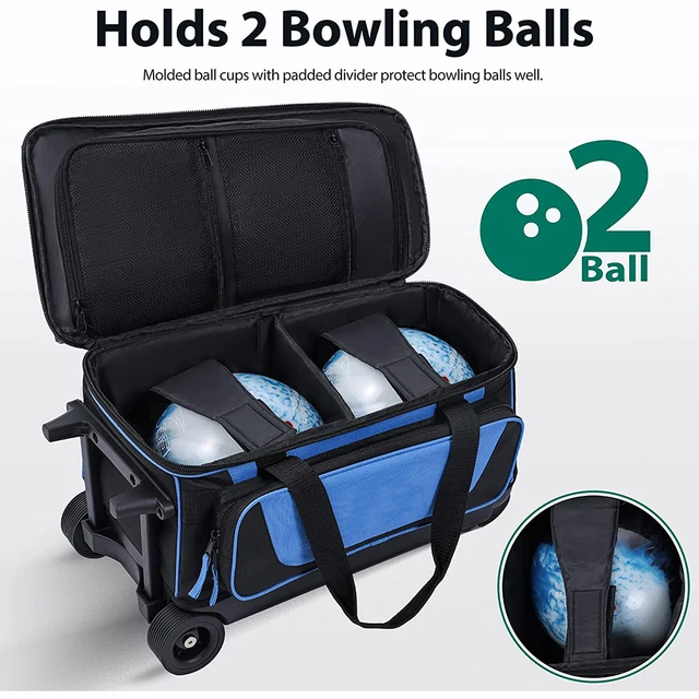 Factory Wholesale Durable Large Capacity Trolley Ball Bag With 2 Wheels And  Retractable Handle Bowling Bag - AliExpress