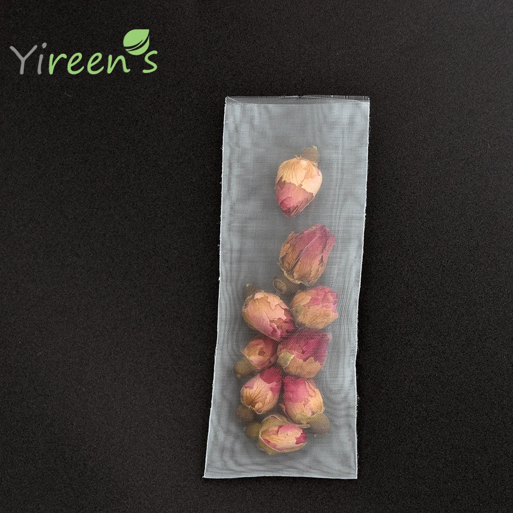 Regular Size 10000pcs Heat Sealable Filters Nylon Tea Bag Without Strings And Tags for Spice Herb