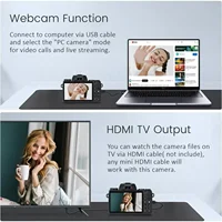 4K DSLR Cameras for Photography 64MP WiFi Auto Focus YouTube Vlogging Video Cameras 60FPS Livestream Camcorder 4" Touch Screen - Image 6