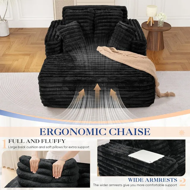 Oversized Indoor Chaise Lounge 5