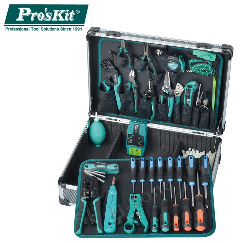 

Proskit PK-1938M1 professional network engineer tool set computer network erection aerospace traffic imaging system assembly