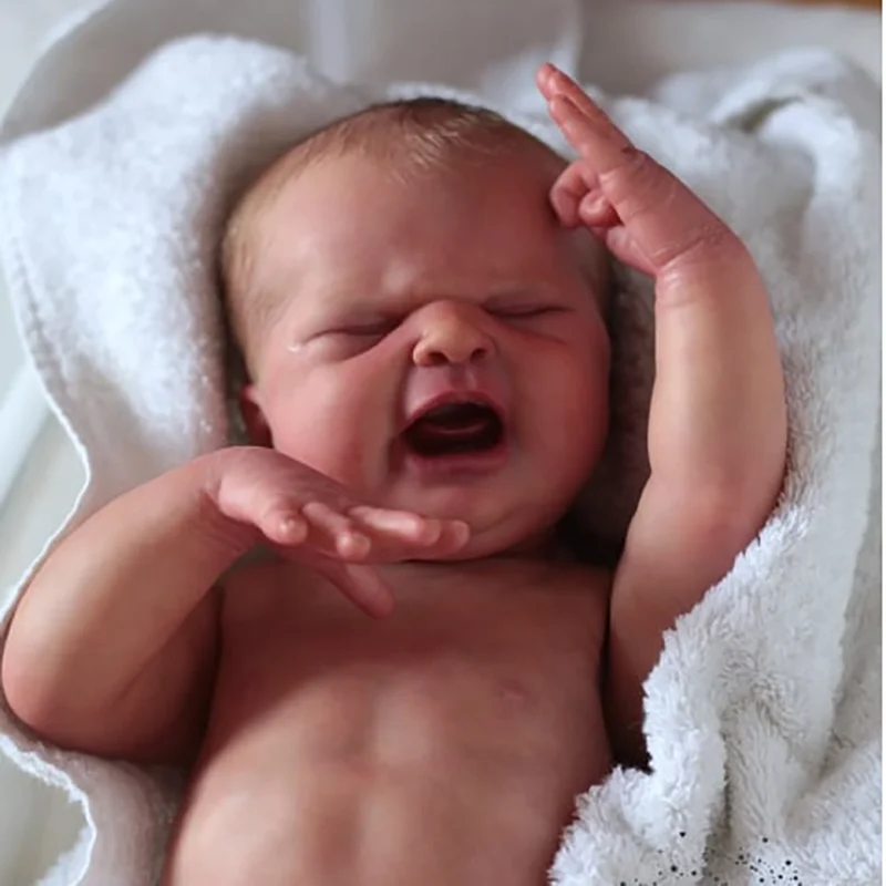 

19-дюймовый Неокрашенный необработанный Комплект Reborn, пустые детали куклы Марии с тканевым телом