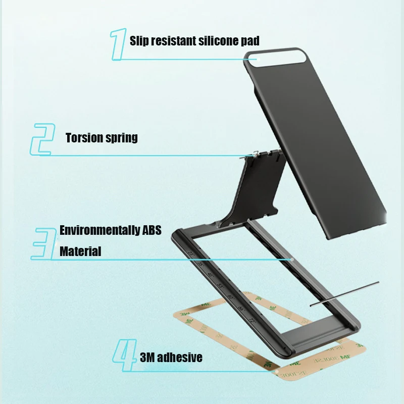 Portátil e Outstanding Tablet Stand Universal Kickstand Dobrável para Ipad E-reader - Imagem 5