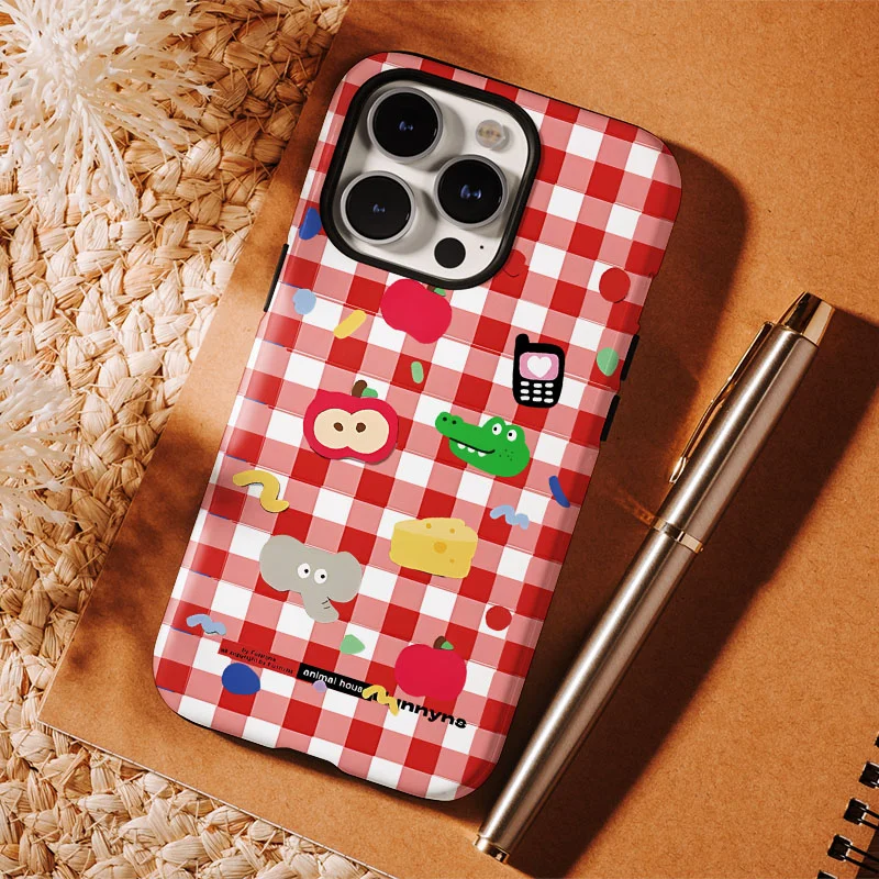Dual-Purpose Cartoon Pattern Film Shell Phone Case