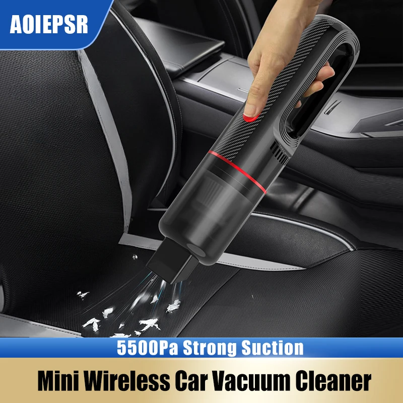 

Car Vacuum Cleaner 5500Pa Suction Handheld Protable Vacuum Cleaner Home Car Dual Use Wired/USB Charging Wireless Clean Machine