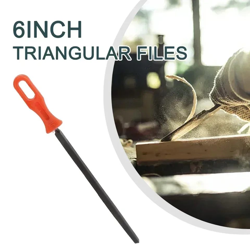 Triangle Sharpening Files 8 Inch Triangle Steel File Set 3-Piece 8-Inch Triangle Steel Files ...