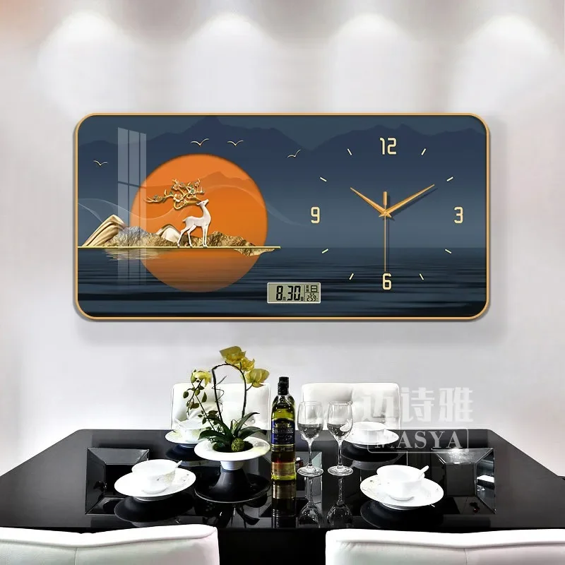 Digital Luxury Wall Clock – Silent Home Decor 2