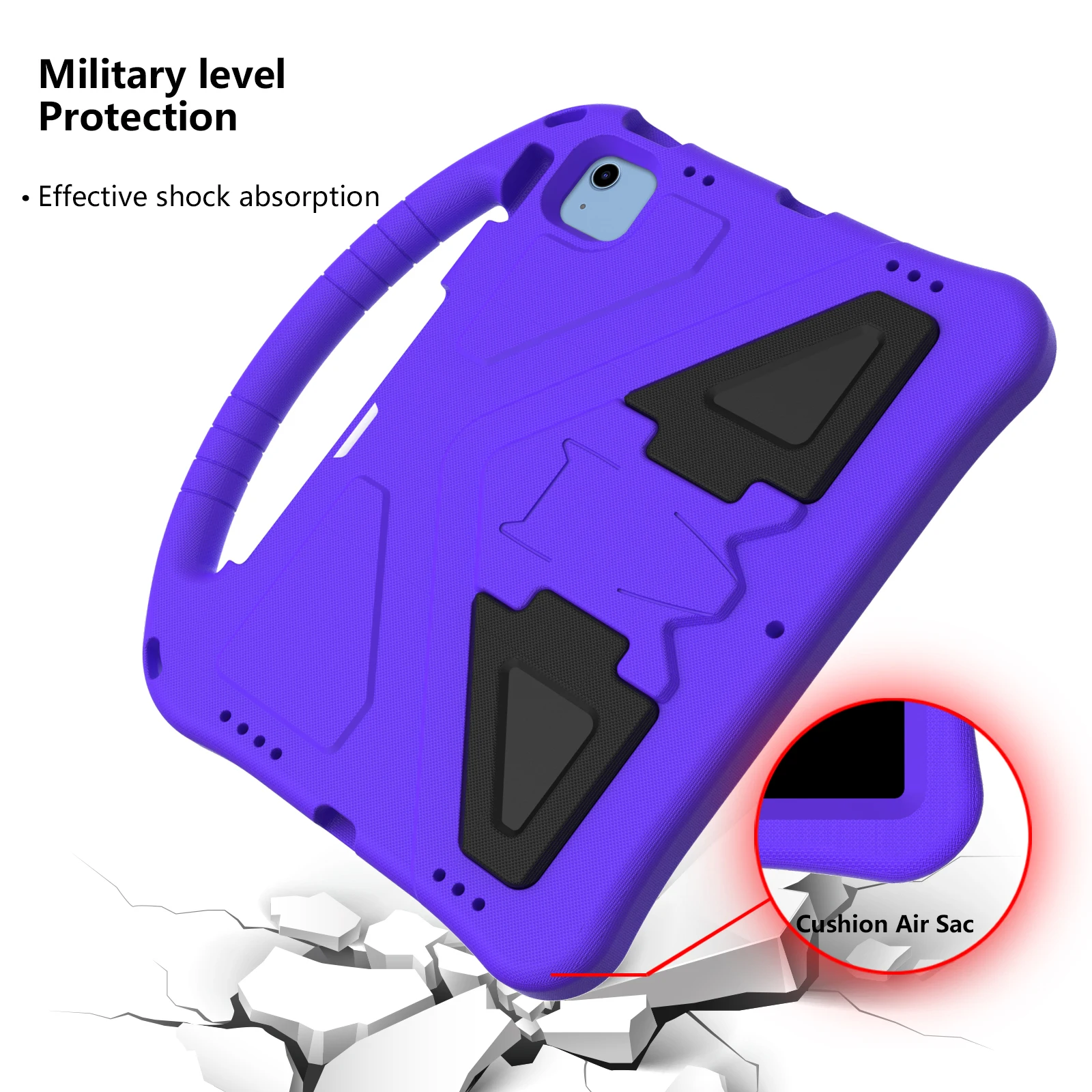 Children's Soft EVA iPad Case with Child-Friendly Handle