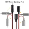 Extractme 16AWG 1 to 4 Car Cigarette Lighter Splitter Adapter Power Charger Port 12V/24V Cigarette Lighter Extension Cord Cable 5