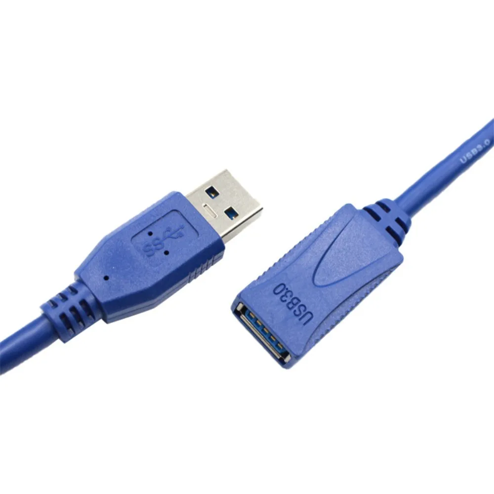 USB Male To Female USB Male To Female Cable Blue Copper USB 3.0 Extension Cable 0.3m/1m/1.5m/3m/5m USB Extended Line