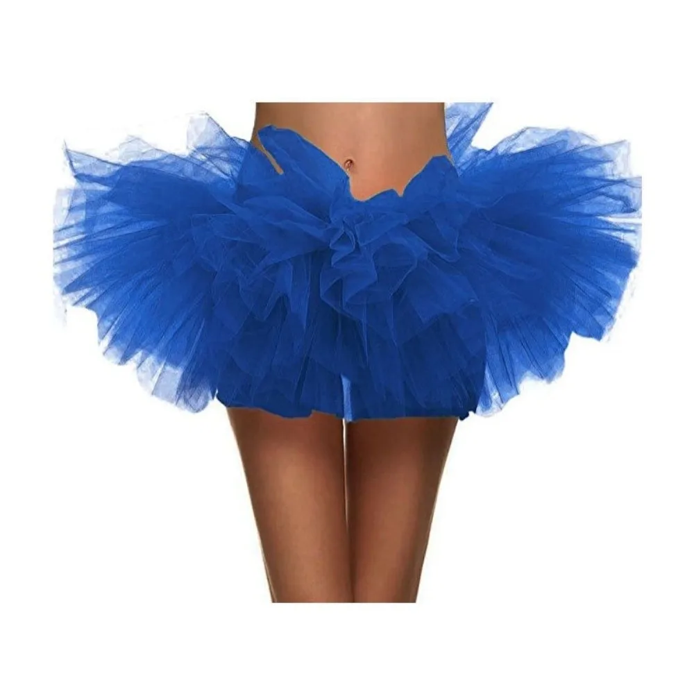 Neuer 5-lagiger Tutu-Rock aus Tüll, sexy Prinzessinnen-Partyrock, Ballkleid für den Club – Detail 9