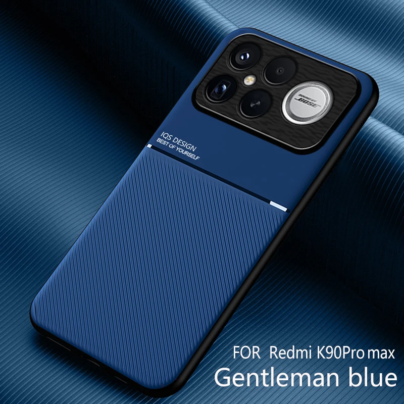 Enhanced Shockproof Phone Case with Non-Slip Texture and Magnetic PU Leather Finish