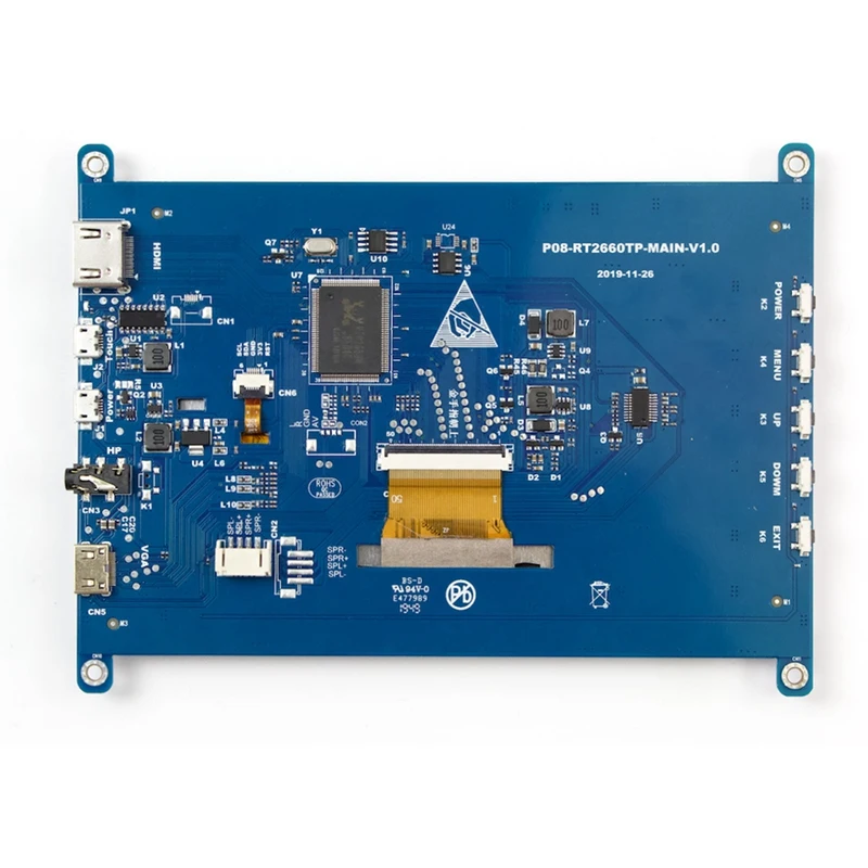 7 Inch IPS Capacitive Screen Monitor 1024X600 HD Display HDMI-Compatible VGA Interface Display For Raspberry Pi