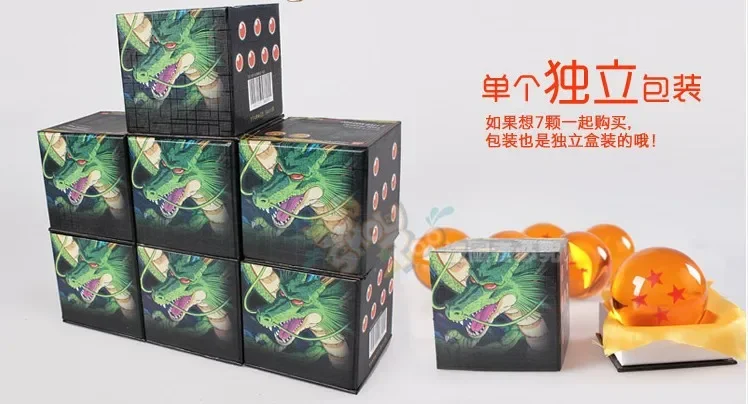 7,6 cm Dragon Ball Z Anime Figur Kristall Ball Spielzeug 1 2 3 4 5 6 7 Stern Dragon Balls Desktop Dekoration Spielzeug Kinder Geschenk – Detail 7
