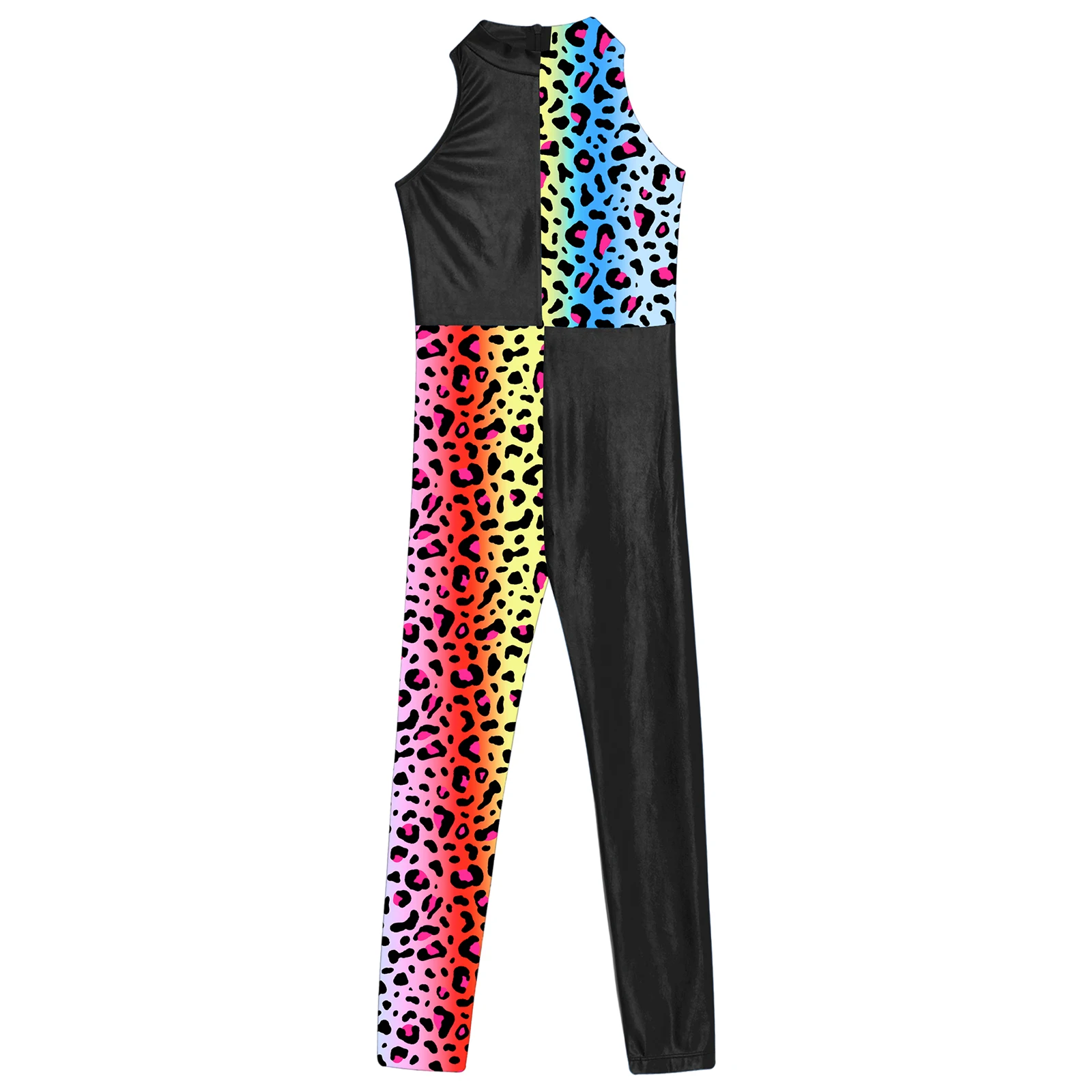 Kinder Mädchen Ballett Tanz Trikot Eiskunstlauf Gymnastik Yoga Overall ärmellose Print Tank Unita rds Performance Dance wear – Detail 29