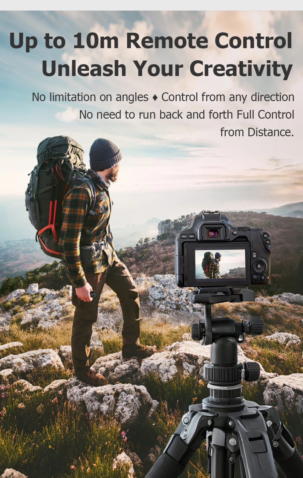 BR-E1A Wireless Remote Control for EOS R10 R6 R5C R RP M50II M6II 850D 200DII 2