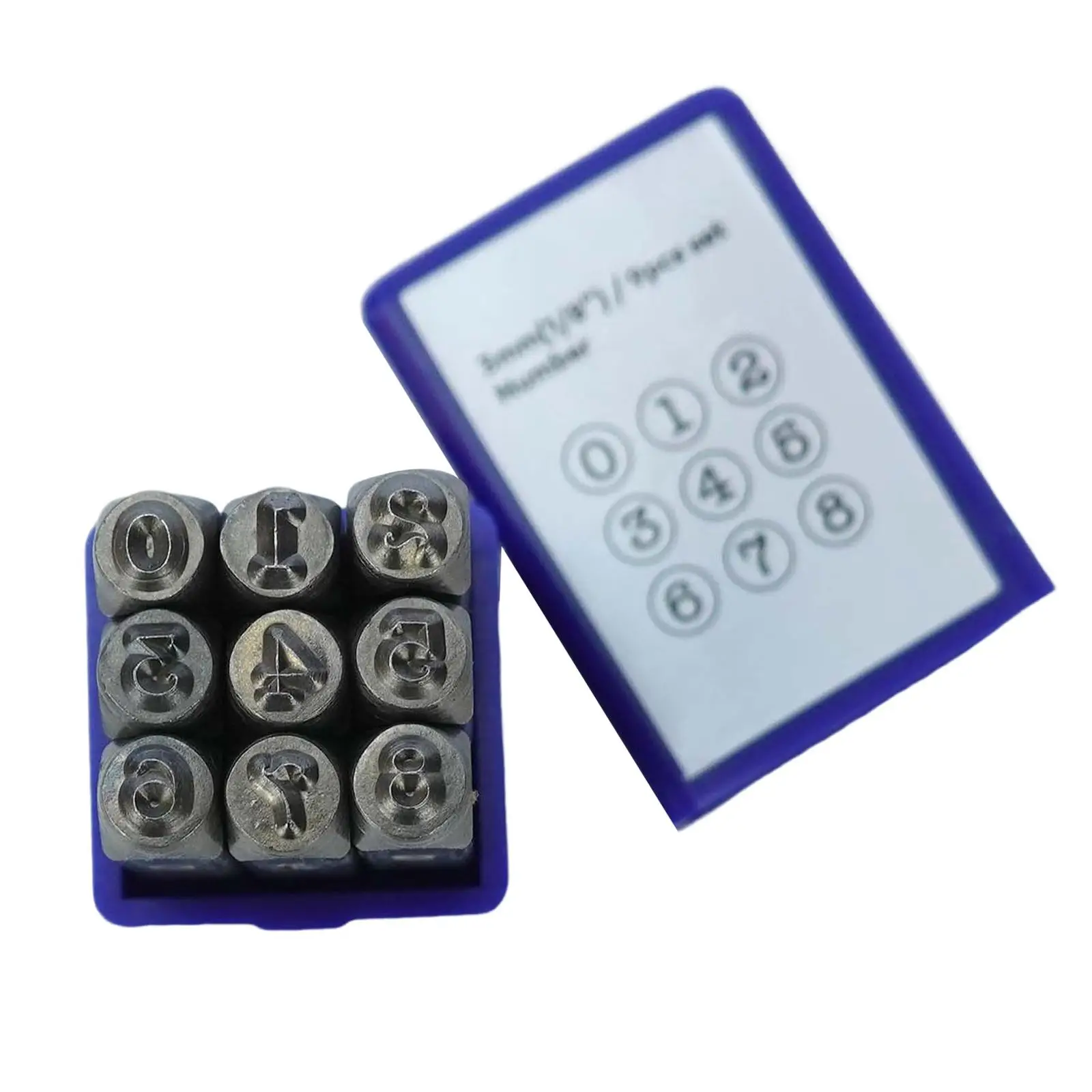 3mm Metal Stamping Tool Set Permanently Engrave Jewelry Craft Stamping Steel Punch Set for Steel Stainless Paper