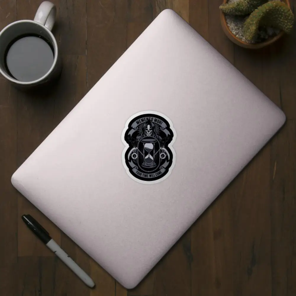 Memento Mori, Vintage Retro Classic Sticker for Laptop  Car  Cartoon Art Fashionable  Suitcase 2