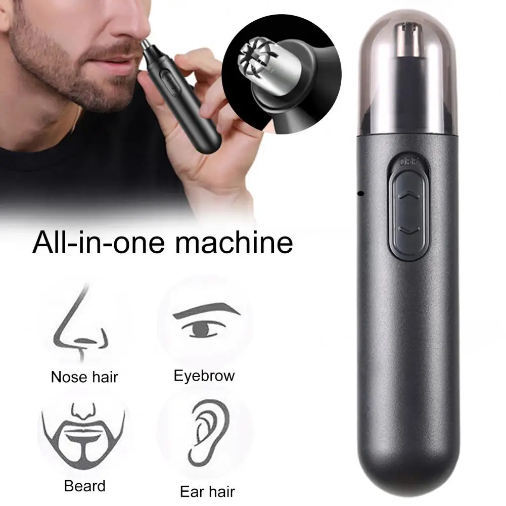 

Practical Electric Nose Hair Scissor Sharp Blade Pen Shape Simple Operation Nose Hair Clipper Daily Use