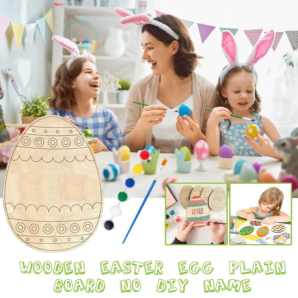 DIY Arts Painting Eggs Color Filling Drawing Toy for Kids Birthday Party Favors Happy Easter Party Prizes Gift