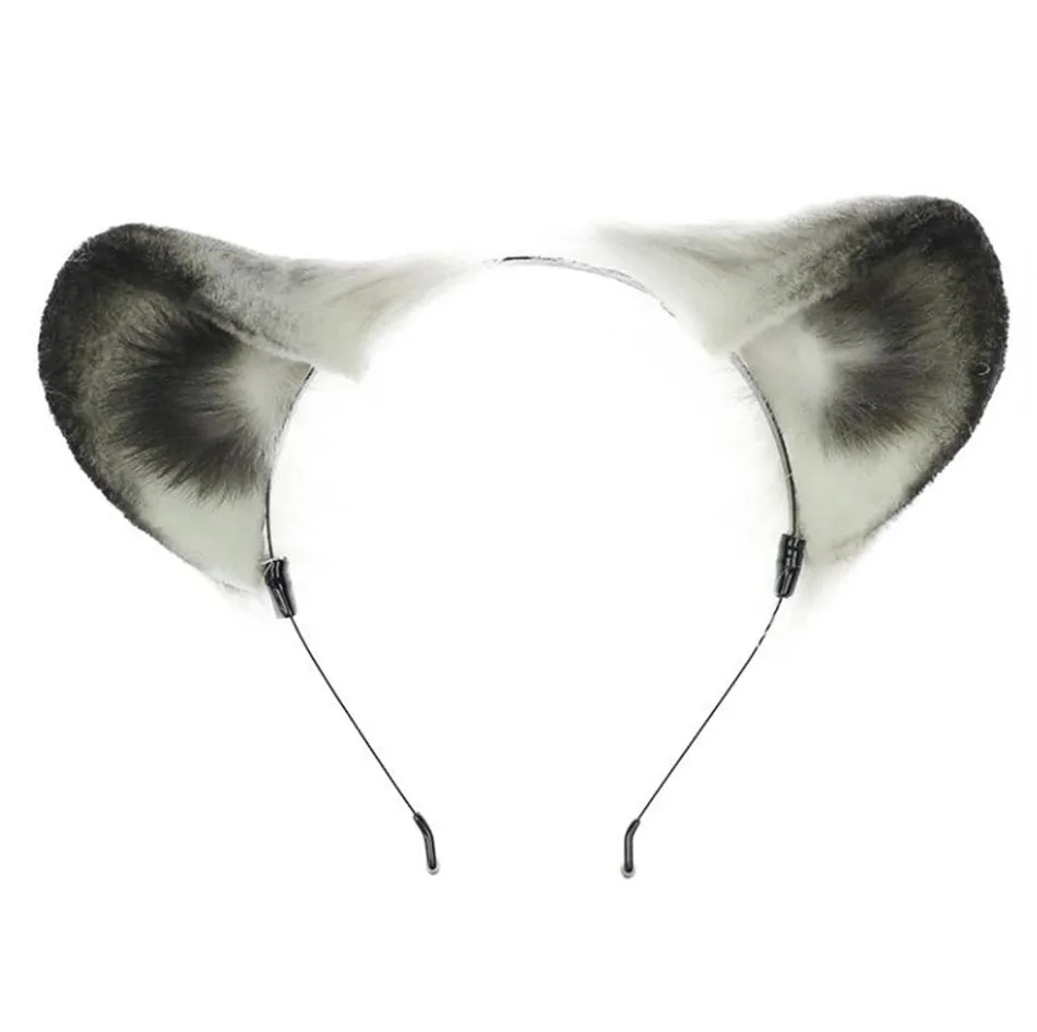 geneic 1 Paia Dolce Bella Pelosa Animale Bestia Orecchie Clip Per Capelli Anime Lolita Lupo Gatto Cosplay Peluche Forcine Halloween Partito Costume Accessori