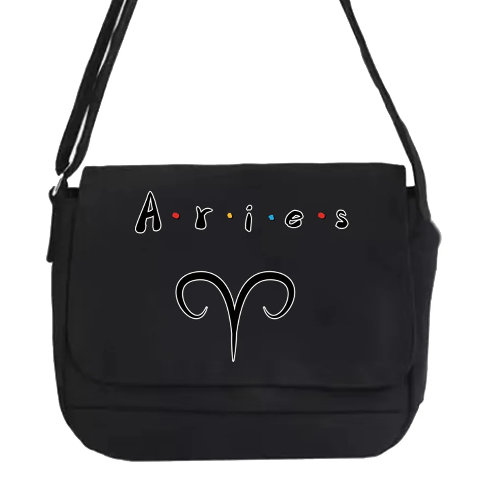 Shoulder Messenger Bags Harajuku Canvas Crossbody Bag Women Japanese Diagonal Pouch Student Envelope Bags Constellation Pattern