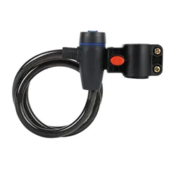 Secure Anti - Theft Bike Cable Lock with Keys - Durable Steel Wire (With lock frame)