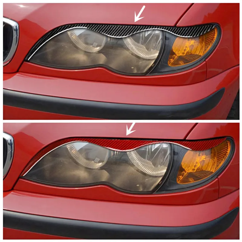 

Наклейки из углеродного волокна, автомобильные Налобные фонари, фонари, отделочные полосы для BMW 3 серии E46 98-04, автомобильные внутренние аксессуары