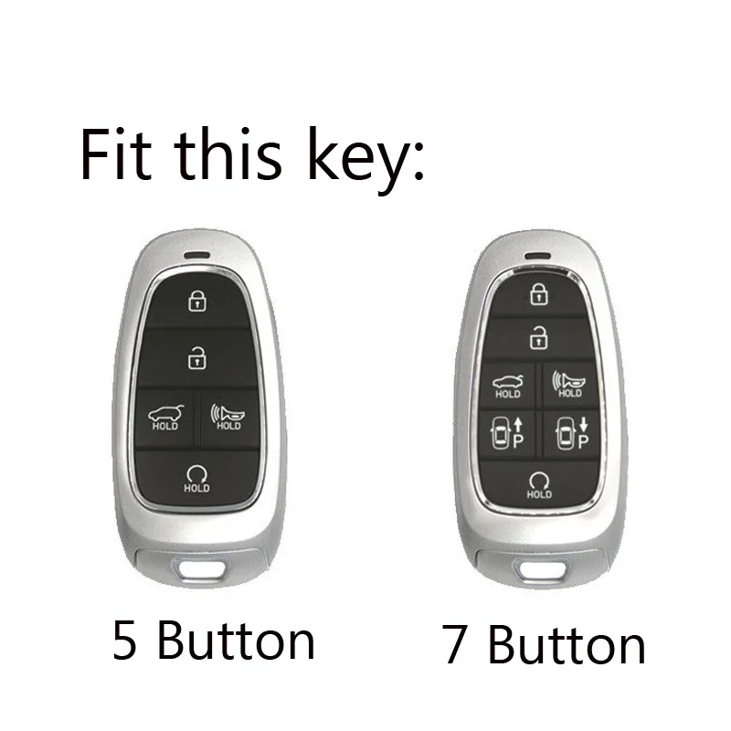 TPU 5 7 pulsanti custodia per chiave Auto per Hyundai Tucson Santa Fe NEXO NX4 Atos Solaris Prime 2022 portachiavi Shell accessori Auto - Sd0fdeefc1b71481093de396f69c8e0f2E