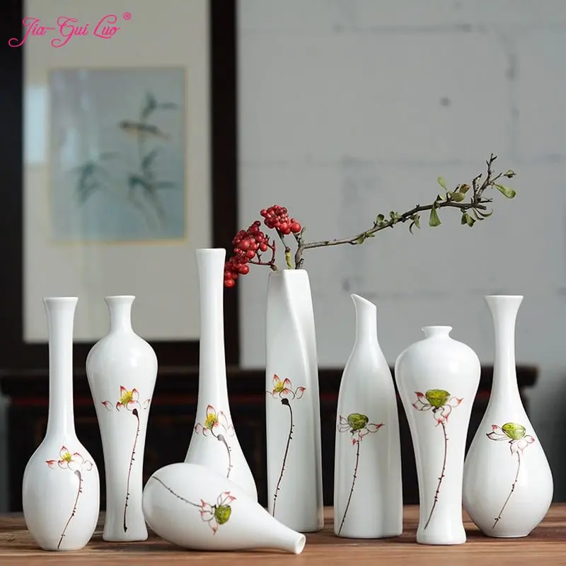 

JIA GUI LUO-Ceramic Flower Vase, Home Decoration, Living Room Decoration, Centerpiece, Desk Decoration, C003