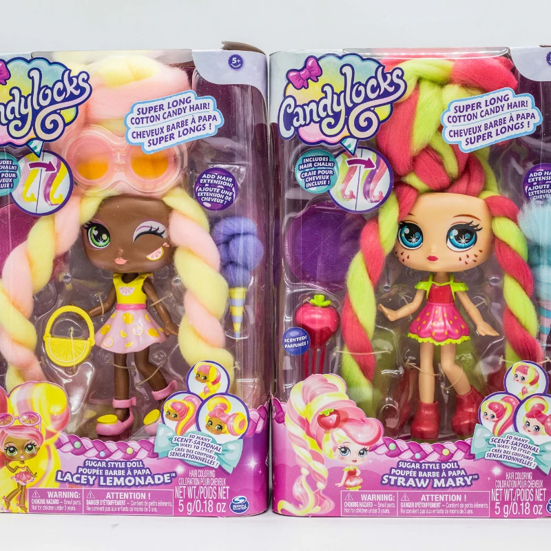 HOT Cotton Candy Locks Candy Hair Dolls Sugar Long Cotton