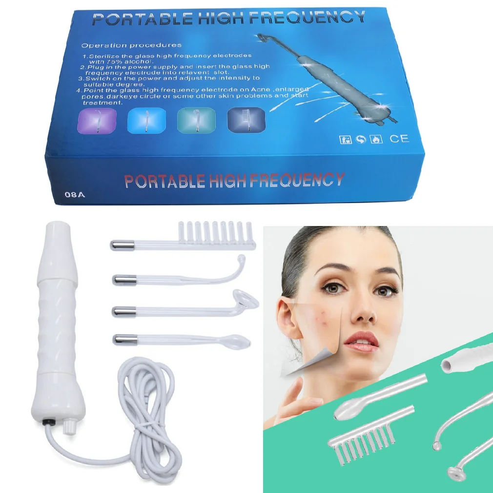 New Portable Electrode High Frequency Facial Beauty Machine