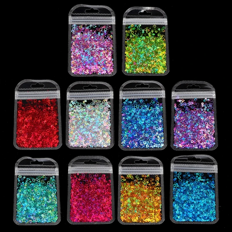 

Resin Glitter Flakes Sequins for Art Crafts Jewelry Making Hollow Round Glitter Cosmetic Festival Glitter