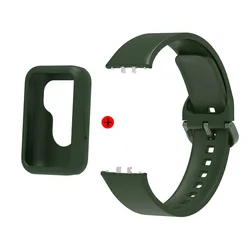 Silicone 2 - in - 1 Watchband with Case - Rubber Strap and Accessories - Samsung Fit 3 (09)